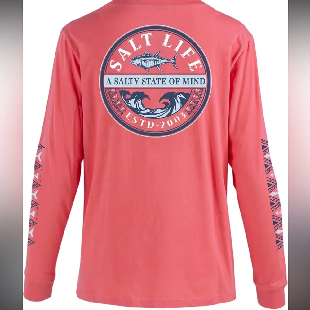 Salt Life Girls Tribal Tuna Long Sleeve